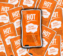 Load image into Gallery viewer, Desi Hot Taco Bell Sauce Sticker: Born Cultured