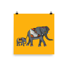 Load image into Gallery viewer, Mandala Elephants Poster