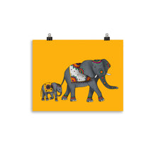 Load image into Gallery viewer, Mandala Elephants Poster