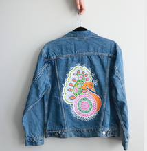 Load image into Gallery viewer, Peacock Denim Jacket