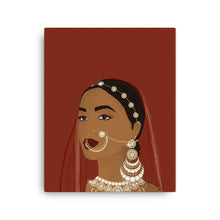 Load image into Gallery viewer, Red and White Rani Canvas