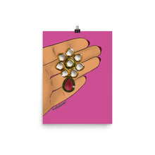 Load image into Gallery viewer, Kundan Earring Print