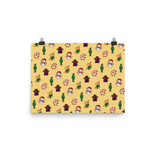 Load image into Gallery viewer, Desi Christmas Elements Yellow Print