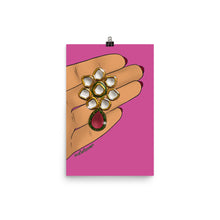 Load image into Gallery viewer, Kundan Earring Print