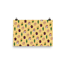 Load image into Gallery viewer, Desi Christmas Elements Yellow Print