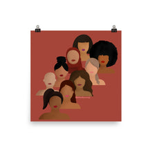 Load image into Gallery viewer, Diverse Women Empowerment Print Dusty Rose