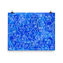 Load image into Gallery viewer, Line Drawing Faces Print