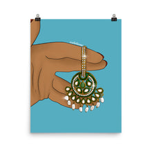 Load image into Gallery viewer, Hanging Desi Earring Print