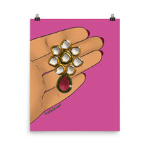 Load image into Gallery viewer, Kundan Earring Print