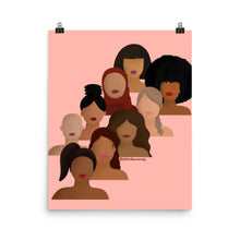 Load image into Gallery viewer, Diverse Women Empowerment Print Light Pink