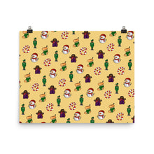 Load image into Gallery viewer, Desi Christmas Elements Yellow Print
