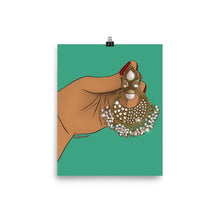 Load image into Gallery viewer, Large Desi Gold Earring Print