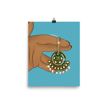 Load image into Gallery viewer, Hanging Desi Earring Print