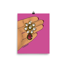 Load image into Gallery viewer, Kundan Earring Print