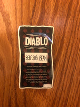 Load image into Gallery viewer, Desi Diablo Taco Bell Sauce Sticker: Beef Sub Bean