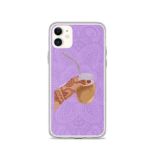 Load image into Gallery viewer, Iced Coffee Mendhi Hands Phone Case: iPhone