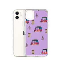 Load image into Gallery viewer, Auto, Earrings, and Chai Purple Phone Case: iPhone