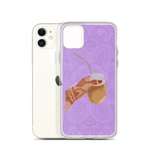 Load image into Gallery viewer, Iced Coffee Mendhi Hands Phone Case: iPhone