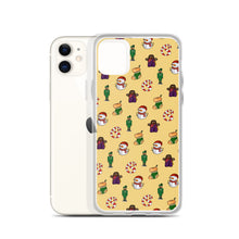 Load image into Gallery viewer, Desi Christmas Elements Yellow iPhone Case
