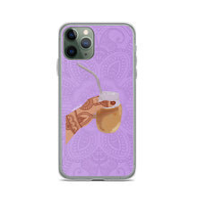 Load image into Gallery viewer, Iced Coffee Mendhi Hands Phone Case: iPhone
