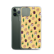 Load image into Gallery viewer, Desi Christmas Elements Yellow iPhone Case