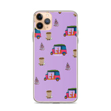 Load image into Gallery viewer, Auto, Earrings, and Chai Purple Phone Case: iPhone