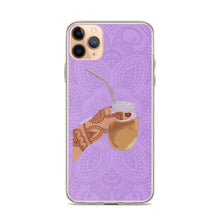 Load image into Gallery viewer, Iced Coffee Mendhi Hands Phone Case: iPhone