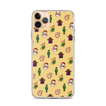 Load image into Gallery viewer, Desi Christmas Elements Yellow iPhone Case