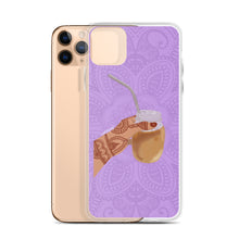 Load image into Gallery viewer, Iced Coffee Mendhi Hands Phone Case: iPhone