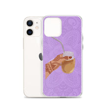 Load image into Gallery viewer, Iced Coffee Mendhi Hands Phone Case: iPhone