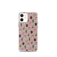Load image into Gallery viewer, Desi Christmas Elements Gray iPhone Case