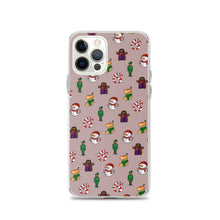 Load image into Gallery viewer, Desi Christmas Elements Gray iPhone Case