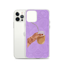 Load image into Gallery viewer, Iced Coffee Mendhi Hands Phone Case: iPhone