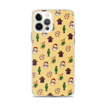 Load image into Gallery viewer, Desi Christmas Elements Yellow iPhone Case