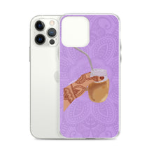 Load image into Gallery viewer, Iced Coffee Mendhi Hands Phone Case: iPhone
