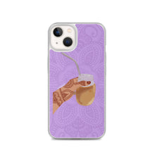 Load image into Gallery viewer, Iced Coffee Mendhi Hands Phone Case: iPhone