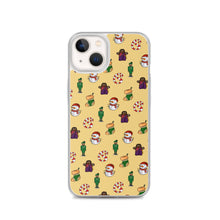 Load image into Gallery viewer, Desi Christmas Elements Yellow iPhone Case