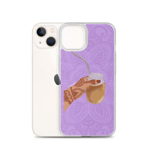 Load image into Gallery viewer, Iced Coffee Mendhi Hands Phone Case: iPhone