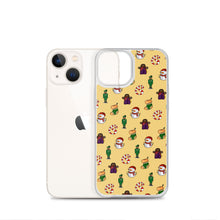 Load image into Gallery viewer, Desi Christmas Elements Yellow iPhone Case