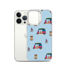 Load image into Gallery viewer, Auto, Earrings, and Chai Blue Phone Case: iPhone