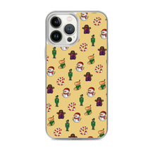 Load image into Gallery viewer, Desi Christmas Elements Yellow iPhone Case