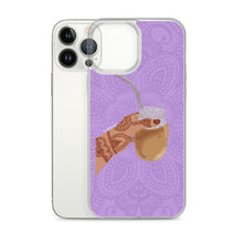 Load image into Gallery viewer, Iced Coffee Mendhi Hands Phone Case: iPhone