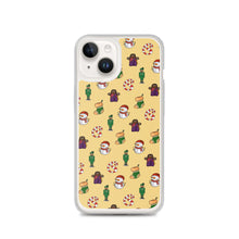 Load image into Gallery viewer, Desi Christmas Elements Yellow iPhone Case