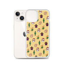 Load image into Gallery viewer, Desi Christmas Elements Yellow iPhone Case