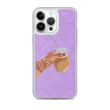 Load image into Gallery viewer, Iced Coffee Mendhi Hands Phone Case: iPhone