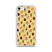 Load image into Gallery viewer, Desi Christmas Elements Yellow iPhone Case