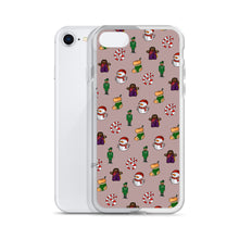 Load image into Gallery viewer, Desi Christmas Elements Gray iPhone Case