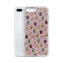 Load image into Gallery viewer, Desi Christmas Elements Gray iPhone Case