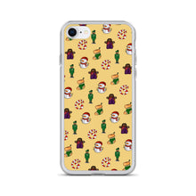 Load image into Gallery viewer, Desi Christmas Elements Yellow iPhone Case
