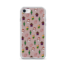 Load image into Gallery viewer, Desi Christmas Elements Gray iPhone Case